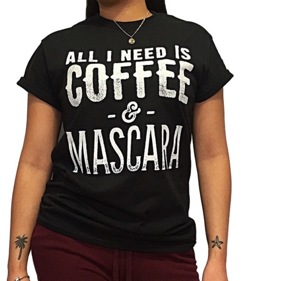 ๐๐2X HP๐๐Coffee & Mascara Tee - Picture 3 of 5